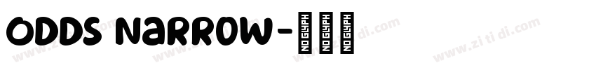 Odds Narrow字体转换